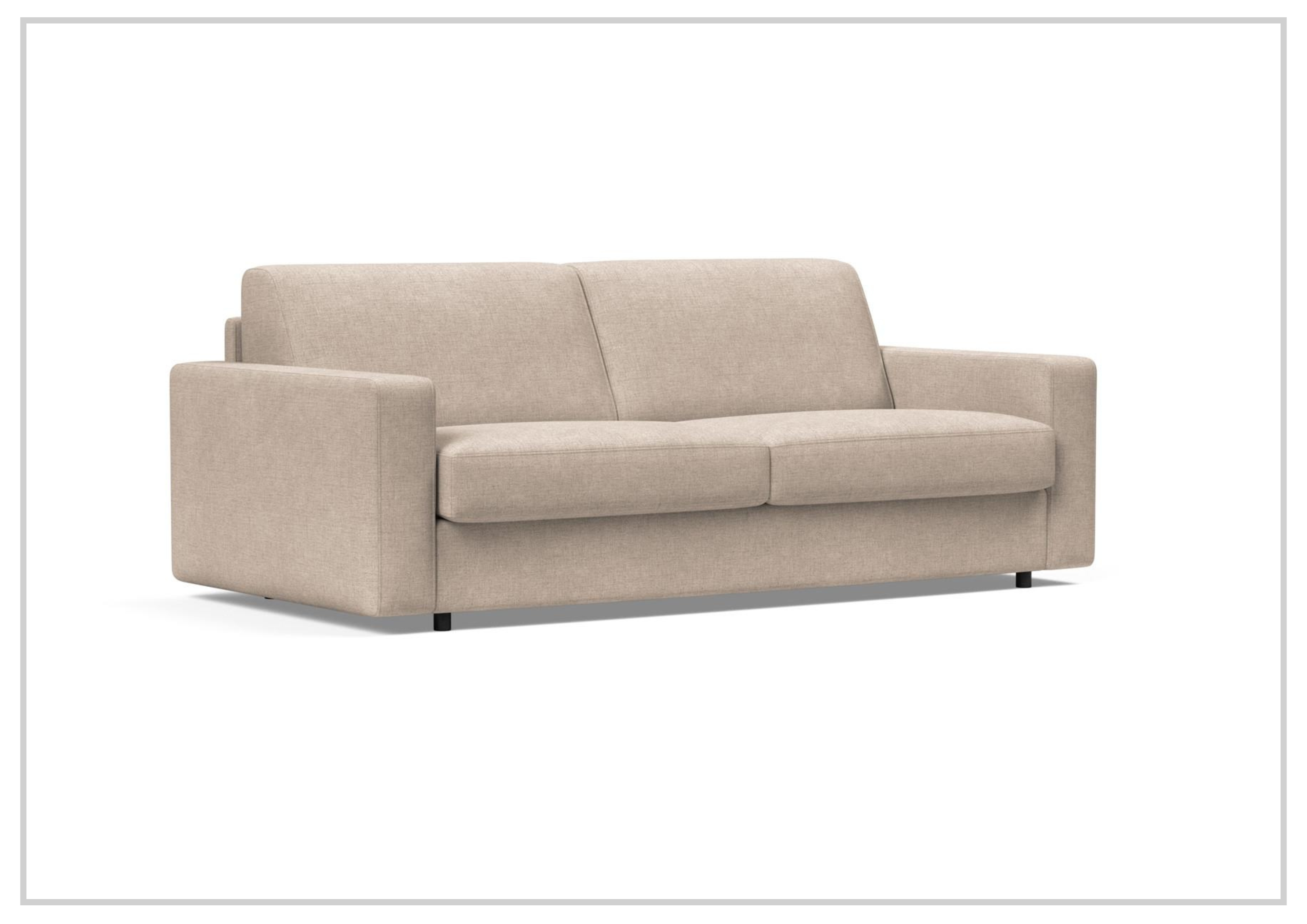 Innovation Living Carnell Fabric 2-Seater Queen Size Sofa Bed - Convertible Sleeper Sofa for Small Spaces, Guest Room & Apartment Living