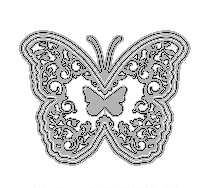 Butterfly Lace Metal Cutting Dies for Scrapbooking, Card Making, DIY Greeting Cards & Photo Album Decoration – Embossing Stencils for Handcraft, Paper Crafts & Frame Design – Perfect for Wedding Invitations, Gift Tags & Home Decor
