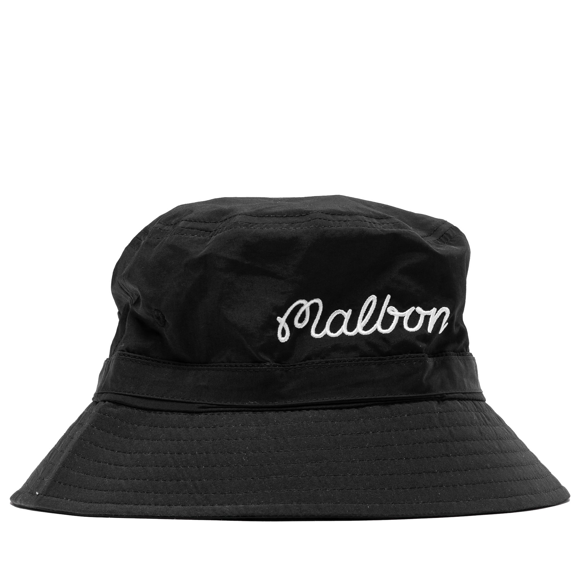 Malbon Golf Nylon Bucket Hat for Men & Women - Lightweight UV Protection Sun Hat - Black - Perfect for Golfing, Beach, Outdoor Activities & Casual Wear