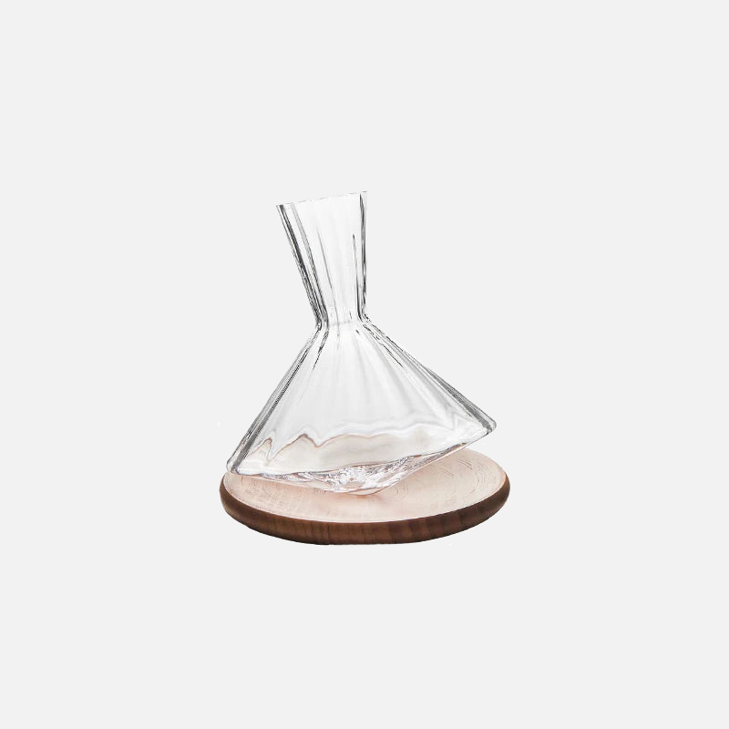 Aura 350 Rotating Glass Decanter - Premium Wine Aerator & Decanter for Red Wine Lovers - Perfect for Dinner Parties, Gifts & Home Bars