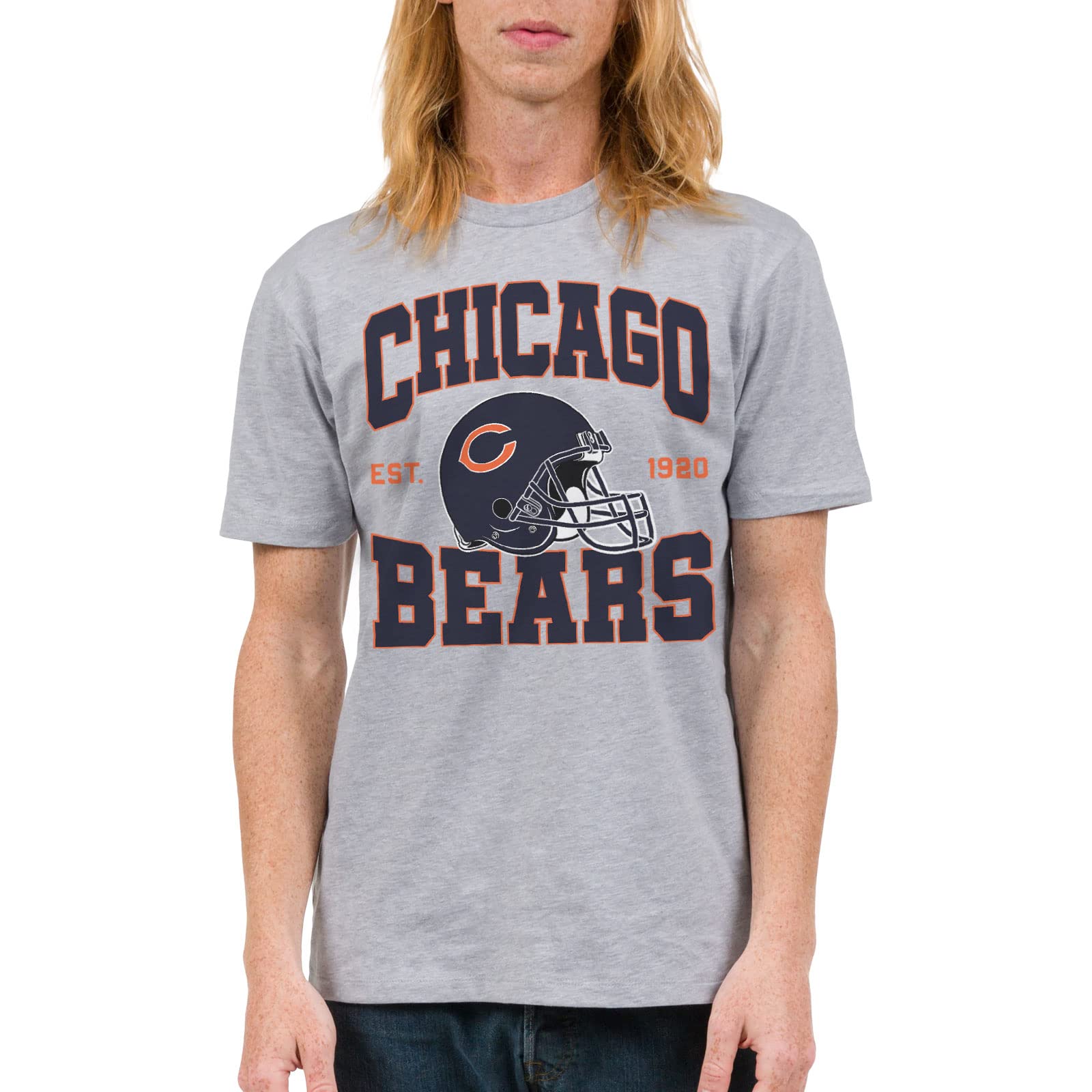 Officially Licensed NFL Junk Food Clothing x NFL Team Helmet Short Sleeve T-Shirt for Men & Women - Football Fan Apparel for Game Day, Tailgating & Casual Wear