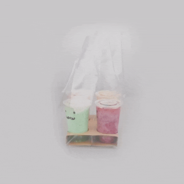 Clear Plastic Take Out Bags - 17.75