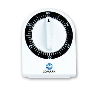Comark UTL884 60 Minute Mechanical Ring Timer - Kitchen, Classroom & Office Countdown Timer for Cooking, Exams & Productivity