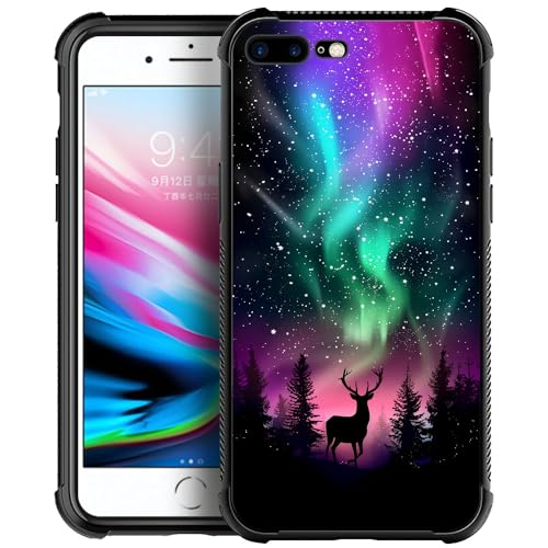 Deer Northern Lights Art