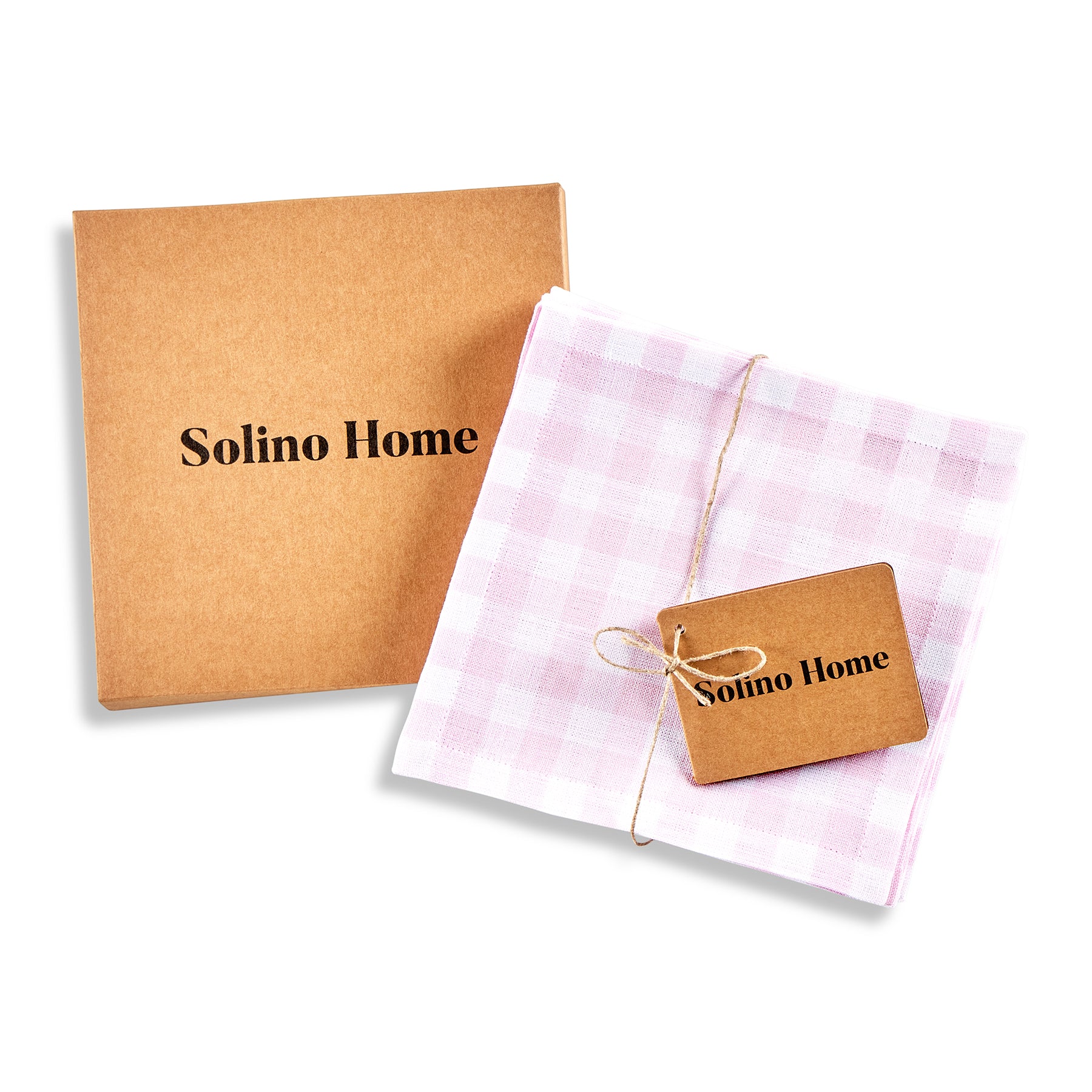 Premium Gingham Cocktail Napkins - Set of 12, 100% Cotton, Elegant Party & Wedding Table Decor, Perfect for Cocktail Parties, Bridal Showers, and Home Entertaining