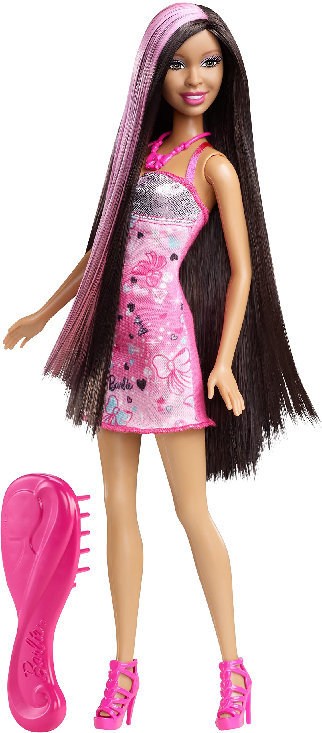 Mattel Barbie Hairtastic Long Hair Nikki Doll - Styling & Play Fashion Doll with Brushable Hair for Kids Ages 3+ | Perfect for Pretend Play, Birthday Gifts & Collectors