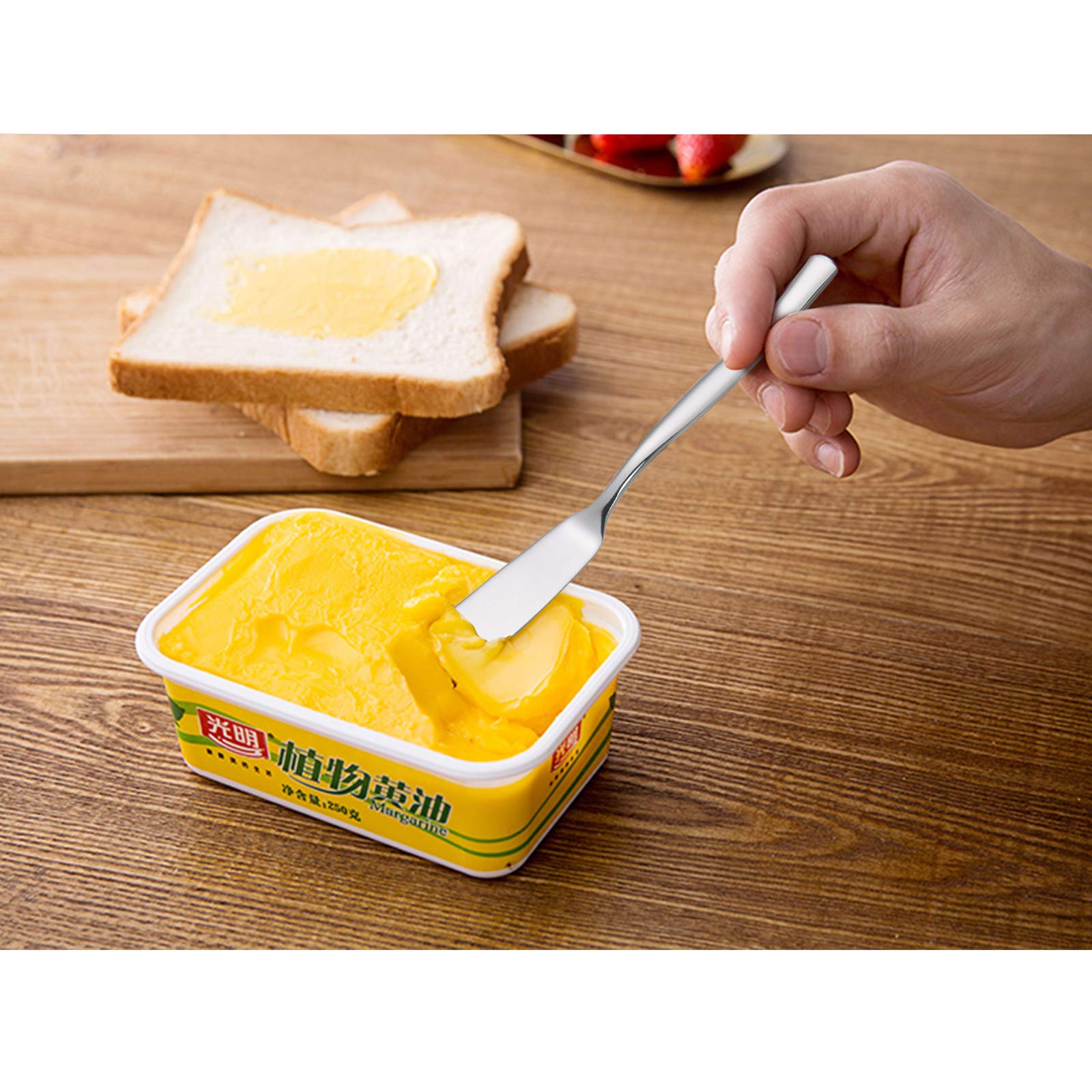Premium Stainless Steel Butter Knife Set of 12 - Elegant Spreader Knives for Butter, Cheese & Jam - Perfect for Dining, Catering & Home Kitchen Use