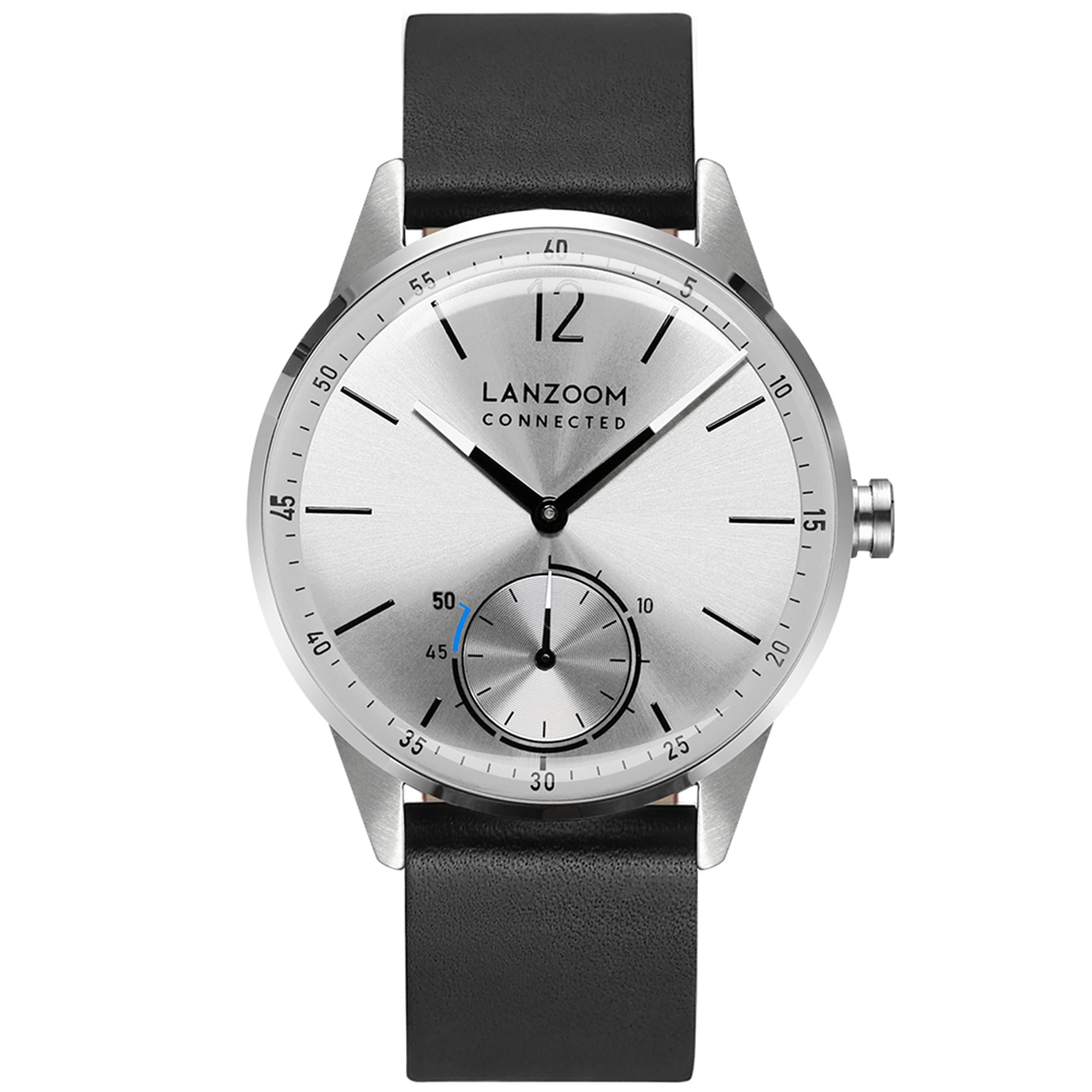 LANZOOM Men's Minimalist Sports Watch - Slim Quartz Analog Wristwatch with Stainless Steel Case & Genuine Leather Strap | Water Resistant, Lightweight Design | Perfect for Running, Gym, Office & Casual Wear | Great Gift for Father's Day, Valentine's Day, Anniversary, Birthday & Christmas