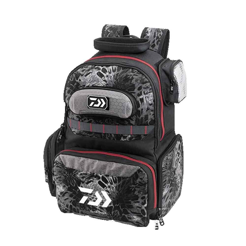 Daiwa D Vec Fishing Tackle Backpack - Waterproof & Lightweight for Bass, Trout & Saltwater Fishing - Perfect for Hiking, Camping & Outdoor Adventures