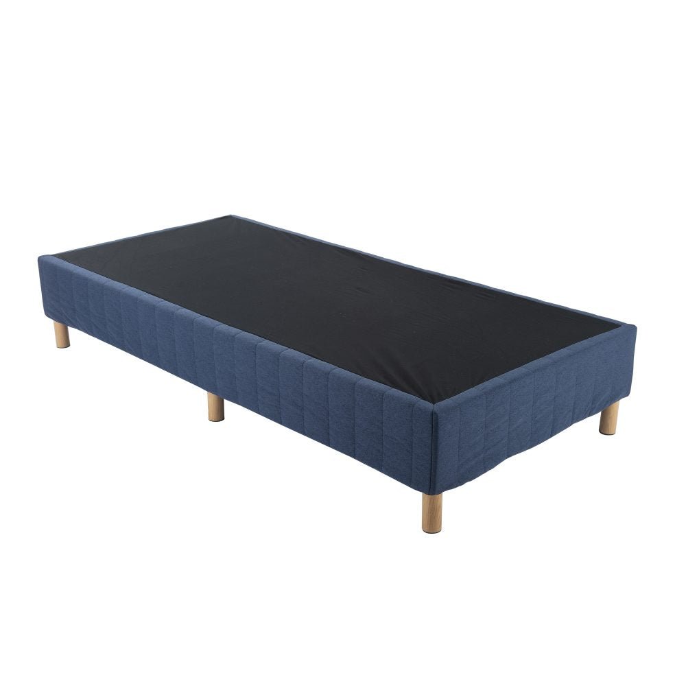King Size Metal Bed Frame with Mattress Foundation - Heavy Duty Steel Platform Bed in Blue | Perfect for Master Bedrooms, Guest Rooms & Dormitories