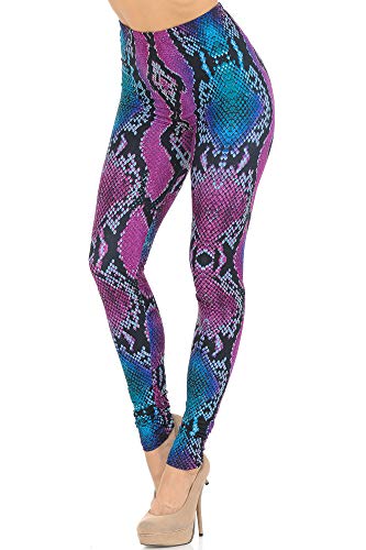 Pink and Blue Snakeskin