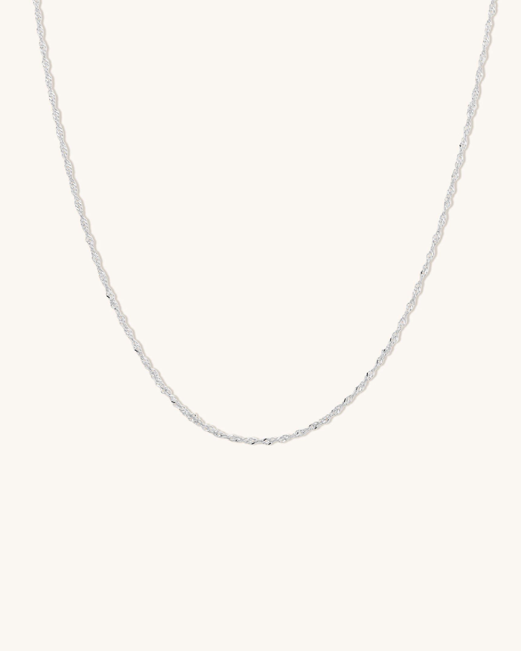 Singapore Chain Necklace for Men & Women - 18K Gold Plated Stainless Steel Jewelry - Perfect for Gifts, Weddings & Everyday Wear