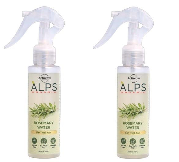 Organic Rosemary Water Spray 200ml for Hair Growth & Scalp Care - Natural Hair Treatment for Thicker, Healthier Hair (Pack of 2) | Perfect for Daily Hair Routine, Post-Workout Refresh & Travel Essentials