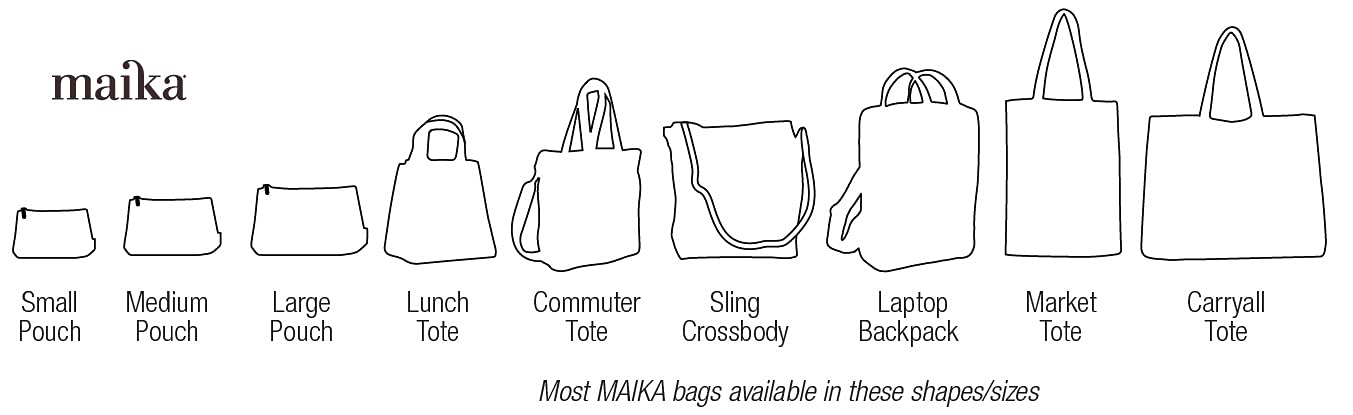 MAIKA Eco-Friendly Recycled Canvas Tote Bag - Large Durable Carryall for Women, Work, Grocery Shopping & Beach (Stylish & Sustainable)