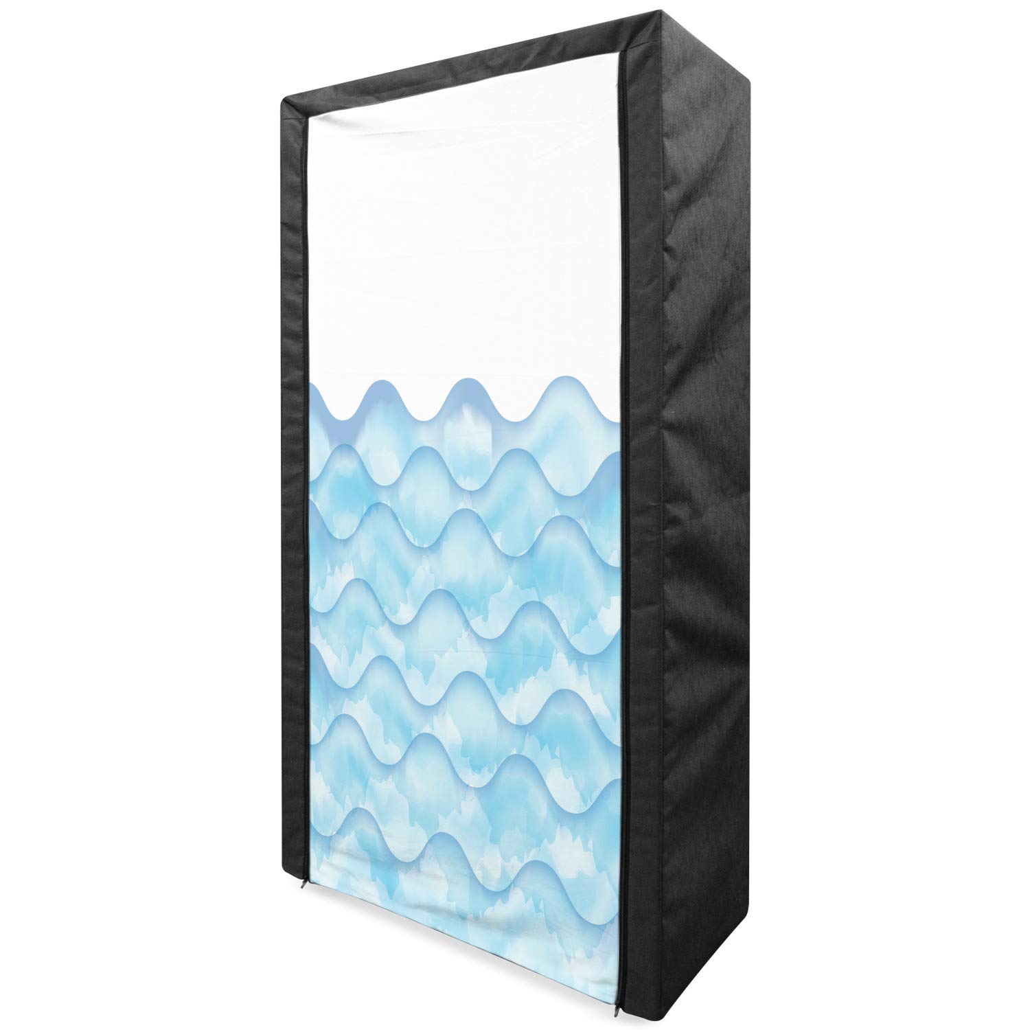 Ambesonne Ocean Themed Portable Fabric Wardrobe - 33.5