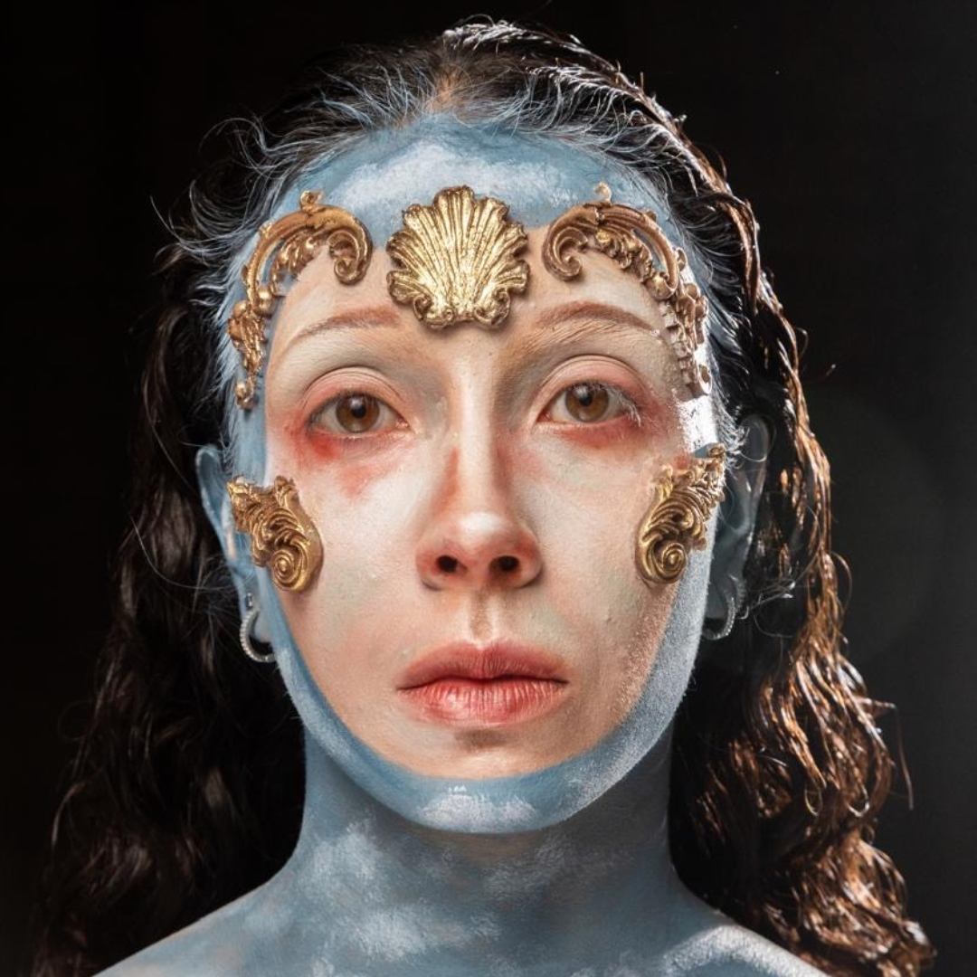 Hand-Painted Damascus Steel Prosthetic Figures - Unique Collectible Art for Home Decor, Gifts & Display