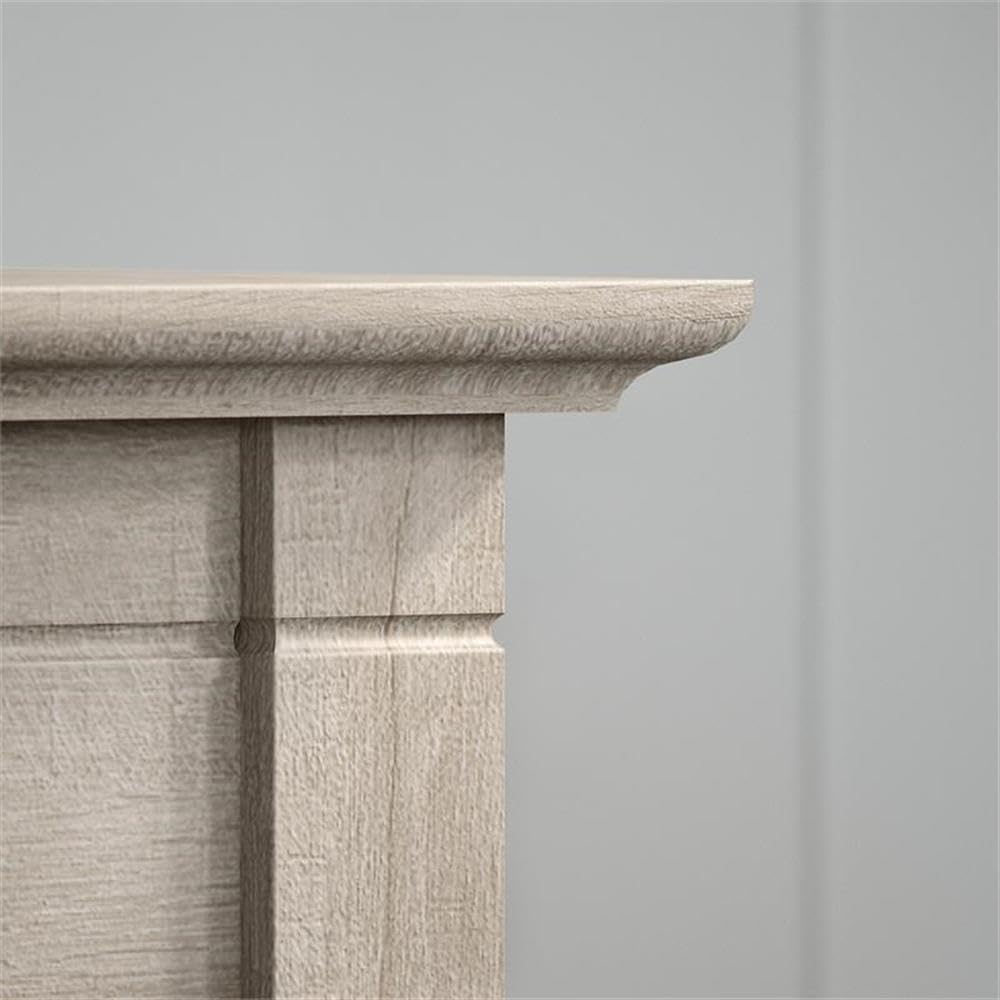 BOWERY HILL Nightstand with Drawer - Washed Gray Engineered Wood Bedside Table for Bedroom, Living Room & Office Storage