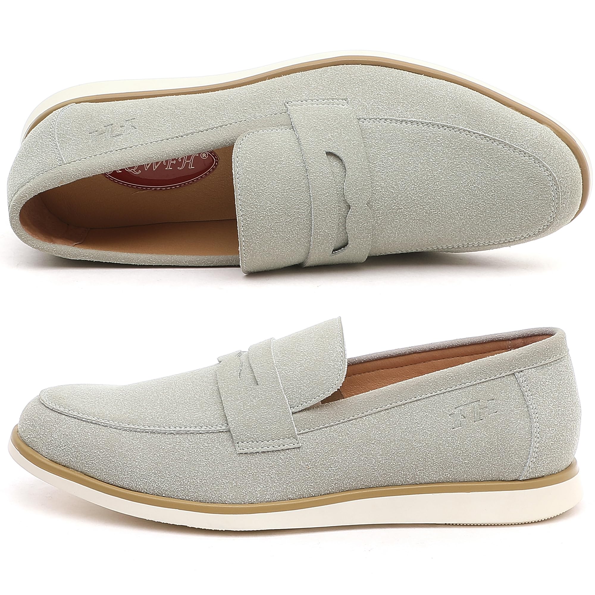 Men's Casual Loafers & Slip On Shoes - Comfortable Canvas Penny Loafers for Daily Commuting | Lightweight Non-Slip Walking Shoes for Men | Perfect for Office, Travel & Casual Outings