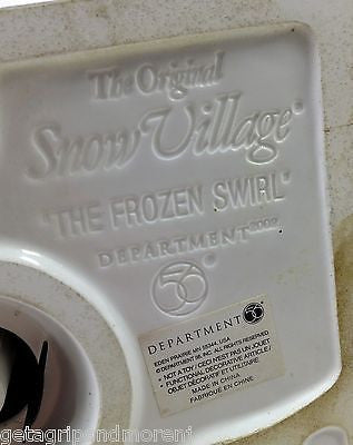 Dept 56 Snow Village The Frozen Swirl #55318 - Christmas Holiday Collectible Village House - Perfect for Christmas Decorations, Winter Village Displays & Holiday Home Decor