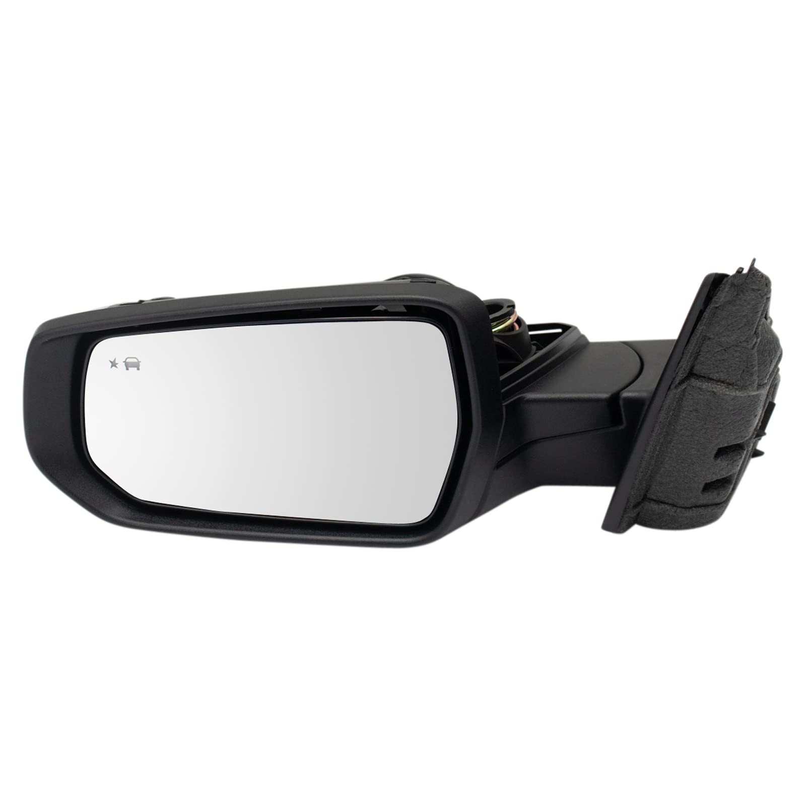 TRQ Left Side Mirror Replacement for 2016-2019 Chevrolet Malibu - Driver Side Power Heated Glass (GM1320563 Compatible) - Easy Installation & Durable Design for Safe Driving