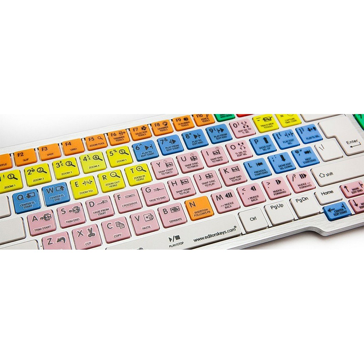 Editors Keys Dedicated Shortcut Keyboard for Avid Pro Tools | PC & Mac Compatible | Professional Audio Editing & Music Production Accessory