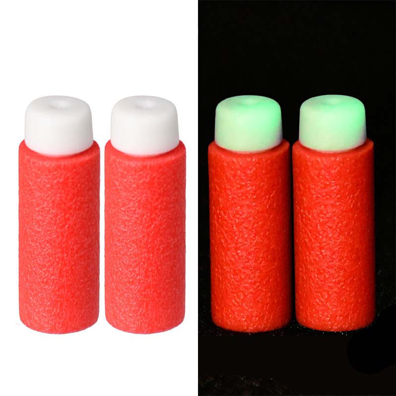 Worker Glow in the Dark Half Length Darts 200pcs - High Visibility Soft Tip Darts for Night Play, Parties & Indoor Games