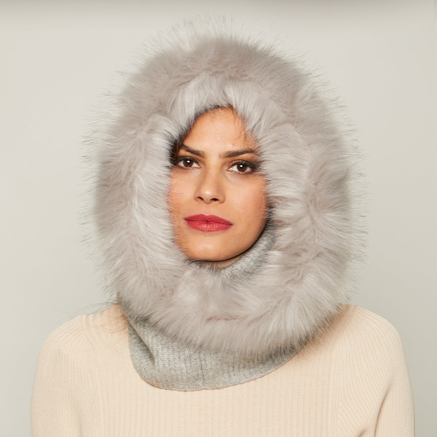 Paulina Cashmere Knit Hood - Soft & Warm Cashmere Hoodie for Women | Cozy Winter Wear, Lounge & Outdoor Activities