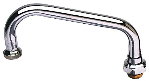 T&S Brass Swing Nozzle - 10 Inch Length with 3-5/8 Inch Clearance - Durable Commercial Faucet Sprayer for Restaurant, Bar & Kitchen Sink Use
