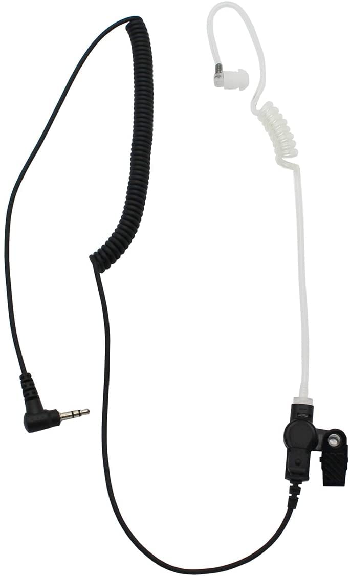 10Pcs Two Way Radio Replacement Covert Acoustic Air Coil Earpiece - Compatible with Motorola, Kenwood, Icom, Yaesu Radios - Clear Audio for Security, Surveillance & Discreet Communication