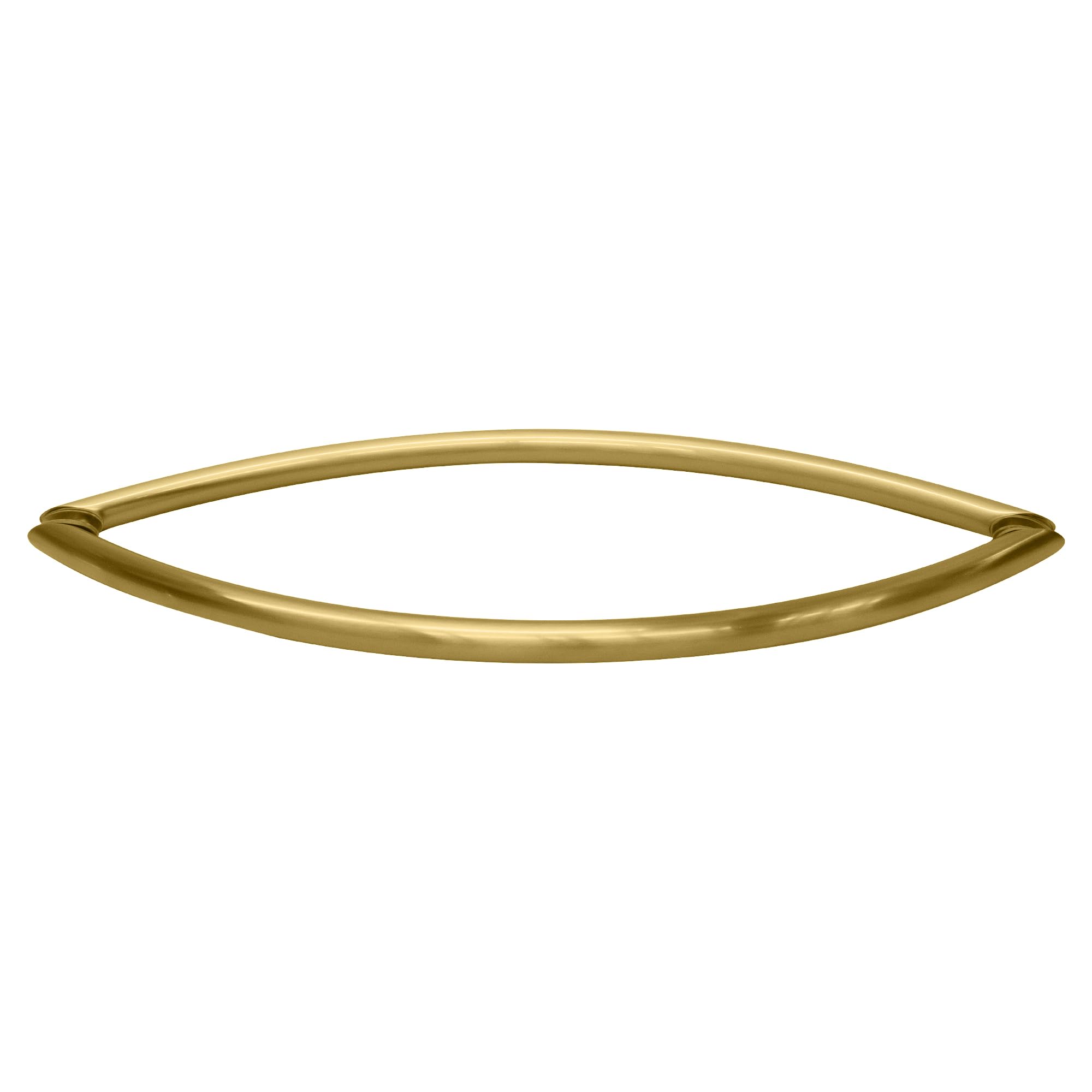 CRL Satin Brass 18-Inch Crescent Style Back-to-Back Towel Bars - CSH18X18SB - Perfect for Bathroom, Spa, and Luxury Home Decor