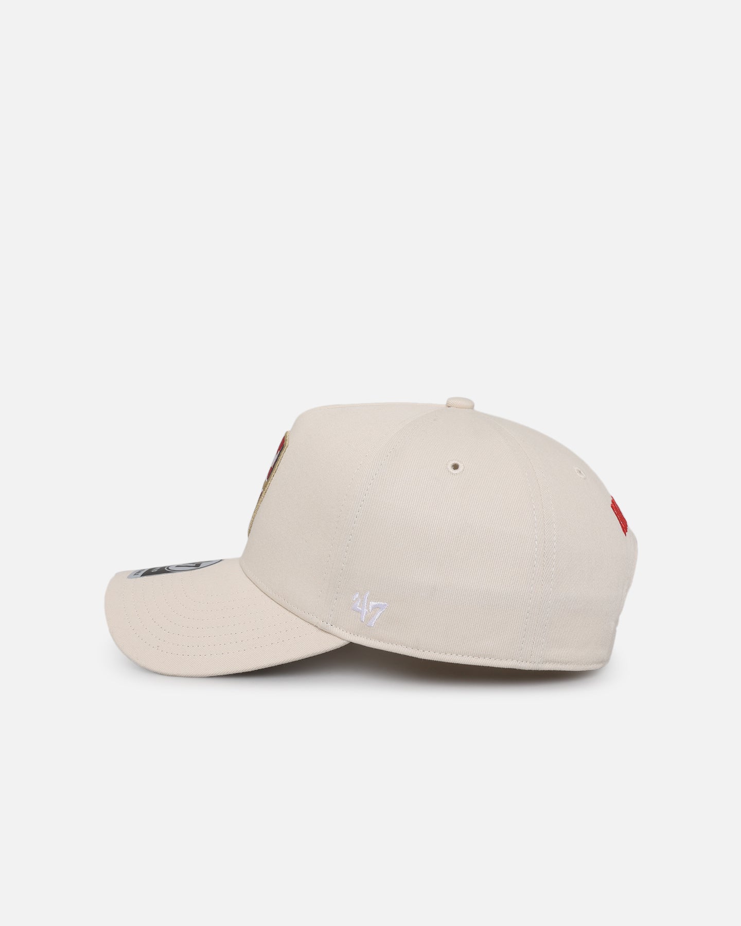 47 Brand Arsenal Red Raised MVP Snapback Sand Storm Hat - Adjustable Baseball Cap for Men & Women - Perfect for Sports Fans, Outdoor Activities and Casual Wear