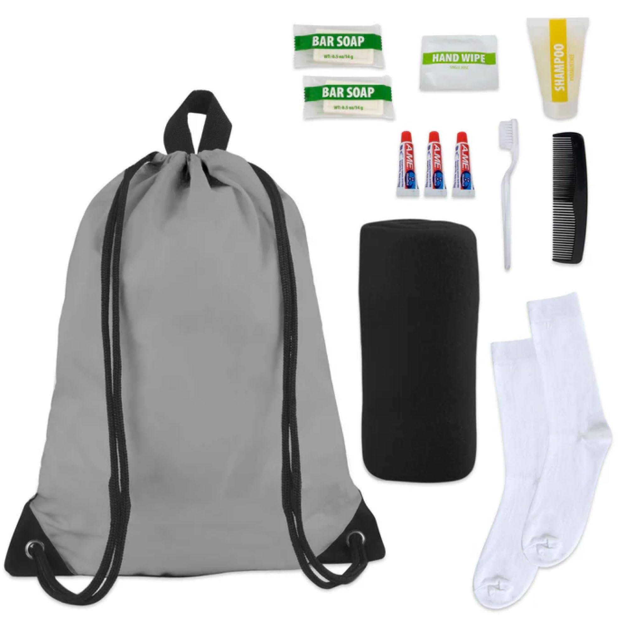 24 Pack Bulk Homeless Hygiene Care Kits - 13 Piece Winter & Fall Essentials for Shelters & Donations - Travel, Emergency & Outdoor Survival Supplies