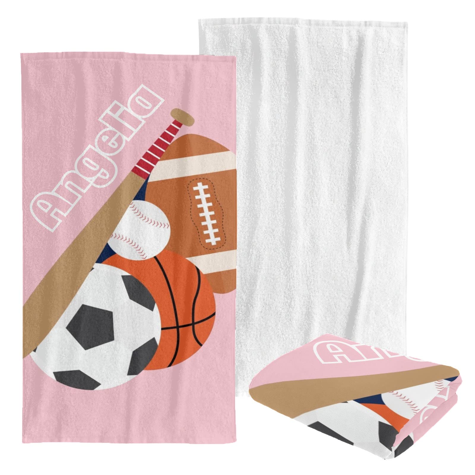 Custom Personalized Beach Towel - Soft Quick-Dry Bath Towel Blanket for Swimming, Pool, Gym - Fun Sports Design for Kids, Men, Women | Perfect for Beach Vacation, Summer Outings & Water Activities