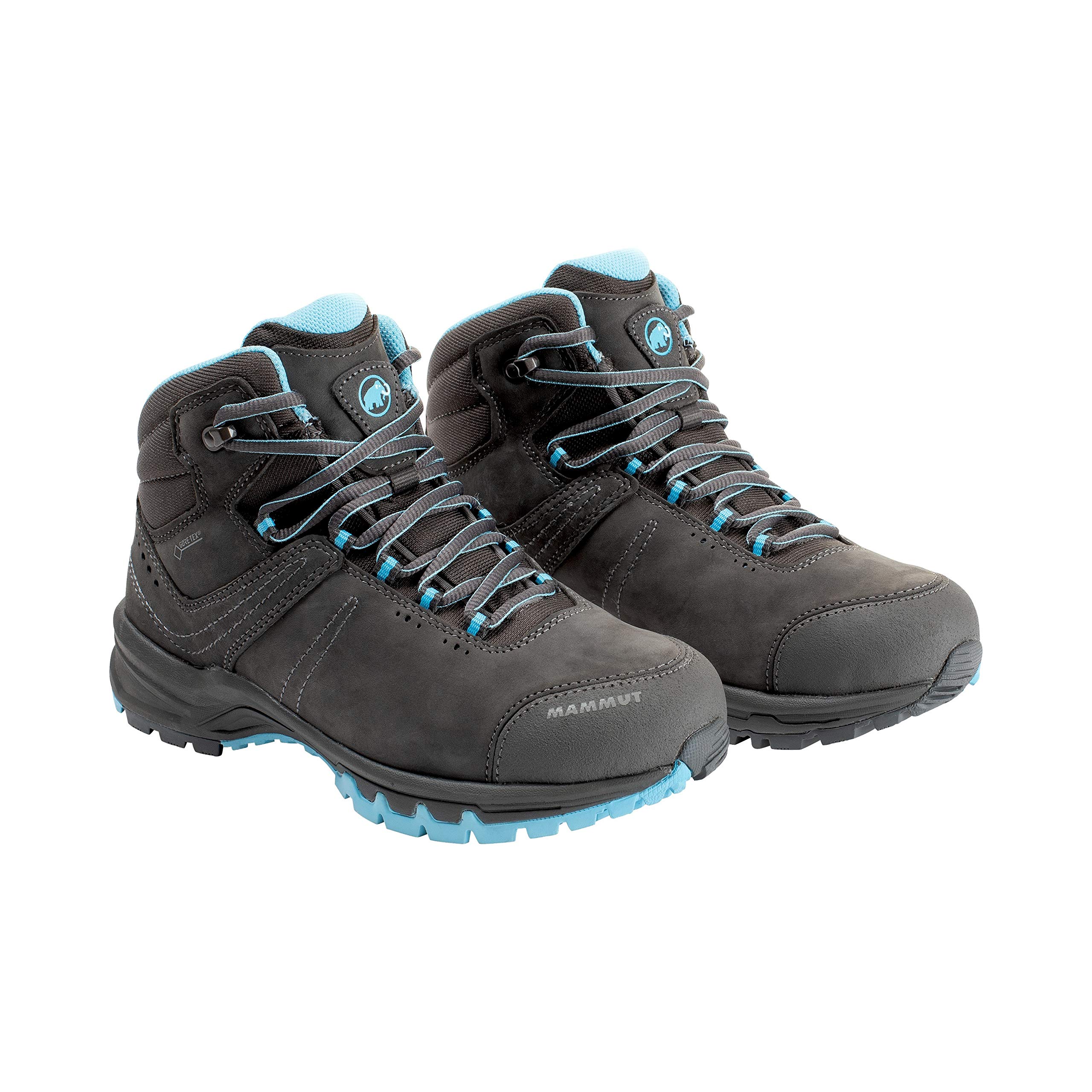 Mammut Women's High Rise Hiking Shoes - Lightweight Waterproof Grey Trail Running Shoes for Outdoor Adventures - Size 8 US - Perfect for Mountain Climbing, Backpacking & Hiking Trips