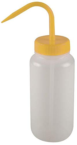 32 oz Yellow Wash Bottle with Standard Spout for Lab Cleaning