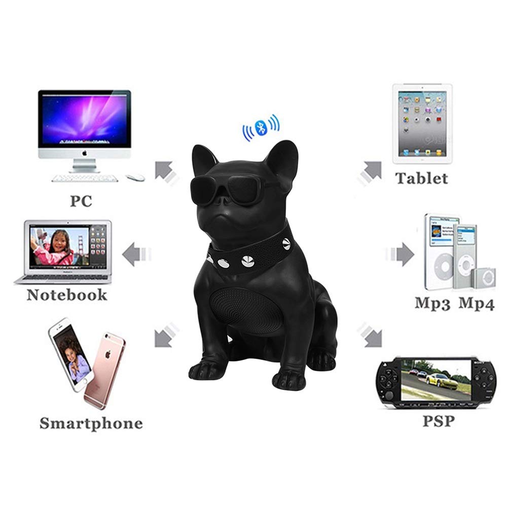 GYZLZZB 5W Bluetooth Speaker - Wireless Dog-Shaped Speaker with HIFI Sound, TF Card/USB Playback & FM Radio | Perfect for Home, Outdoor, Travel & Car Use | Portable Speaker for Parties, Beach, Camping & Commuting