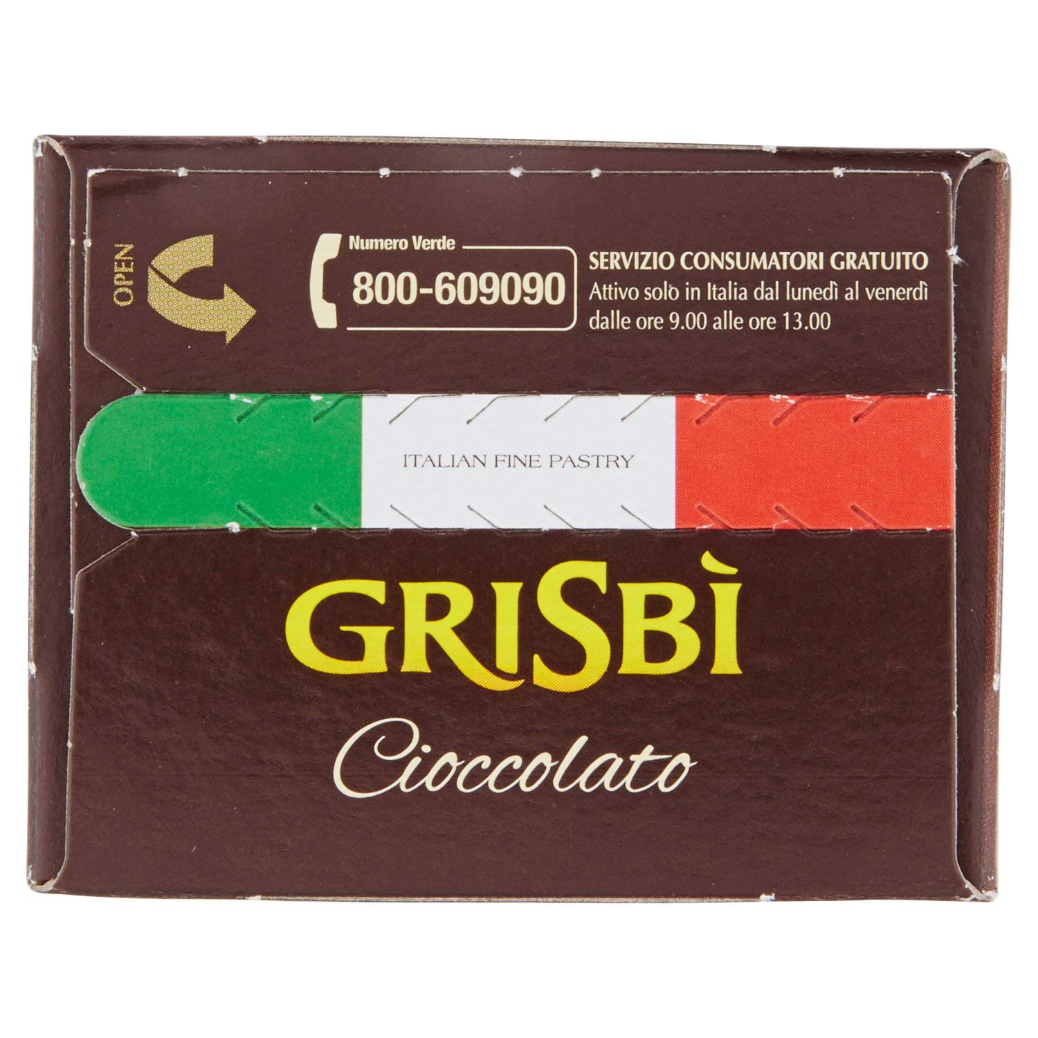 Grisbi Double Chocolate Biscuits 150g - Crunchy Italian Cookies by Vicenzi - Perfect for Coffee, Tea, and Snacking at Home or Office