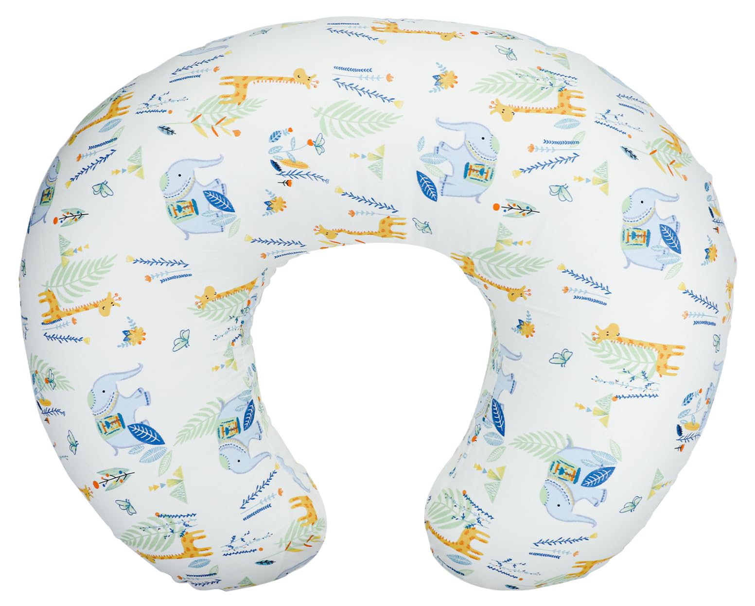 Soft Cotton Nursing Pillow Cover for Breastfeeding - Breathable Slipcover Fits Standard Nursing Pillows & Positioners (Elephant Print) - Perfect for New Moms & Babies at Home, Daycare or Travel