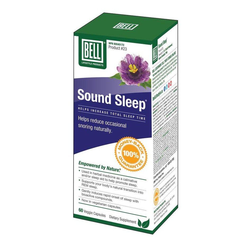 Bell Sound Sleep Supplement - 60 Vegan Capsules for Relaxation & Stress Relief - Natural Sleep Aid for Better Rest & Nighttime Comfort
