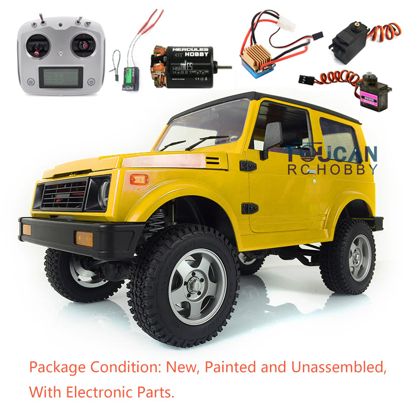 1/6 Scale RC Capo Racing Crawler SIXER1 - Metal Chassis, Unassembled Plastic Cabin Car Shell with Motor, Servo, ESC & Radio System - Perfect for Off-Road Rock Crawling & RC Car Enthusiasts
