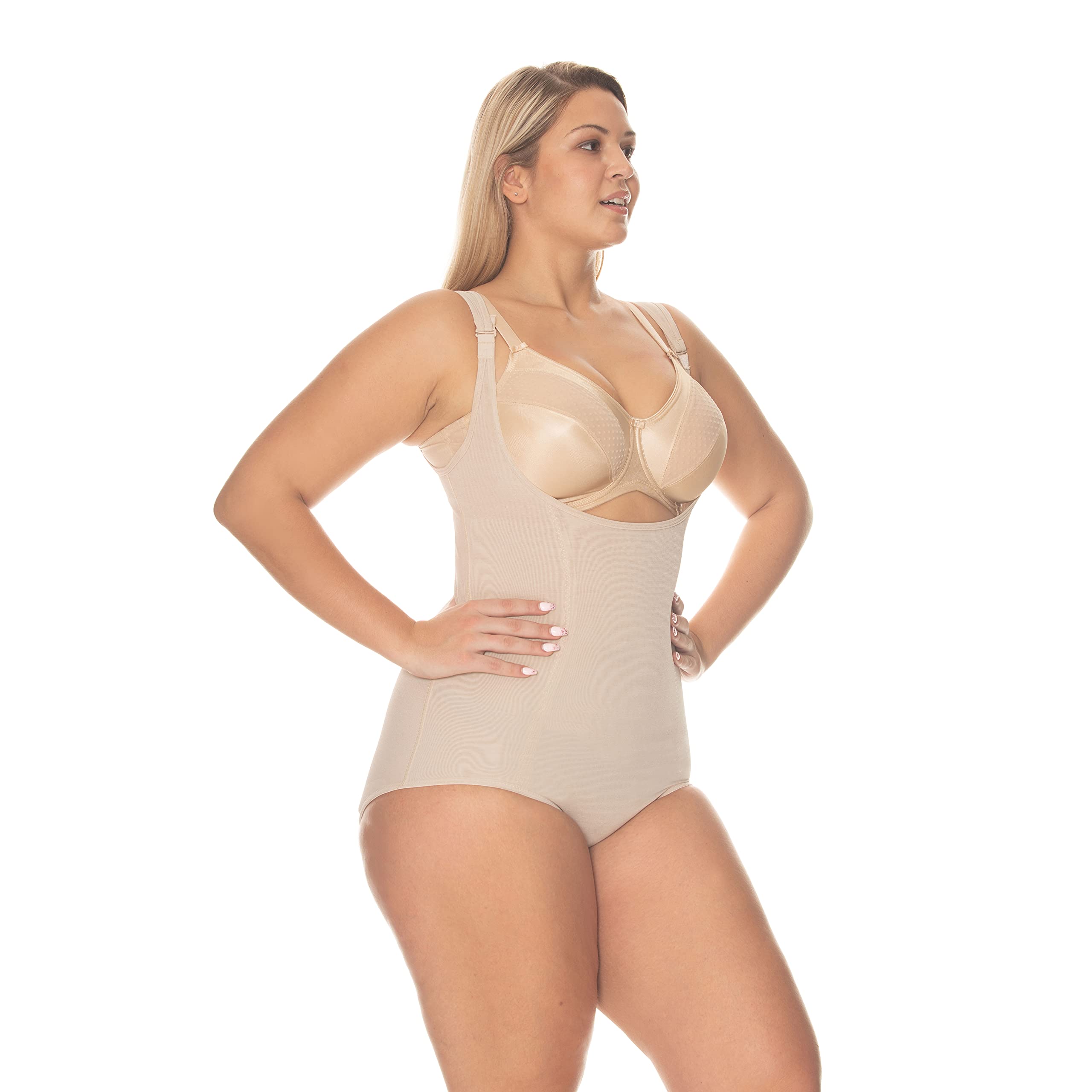 Gemsli Women's Frontless Bodysuit - Sexy Black Bodysuit for Women, XL Size, Stretchy Lingerie & Clubwear | Perfect for Night Out, Date Night & Boudoir Photography