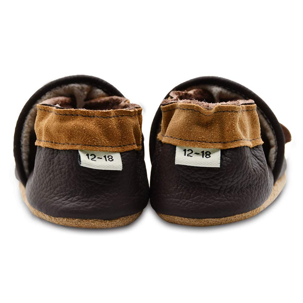 iEvolve Soft Sole Baby Shoes for Girls & Boys - First Walker Crib Moccasins for Toddlers (Ideal for Indoor Play, First Steps & Special Occasions)