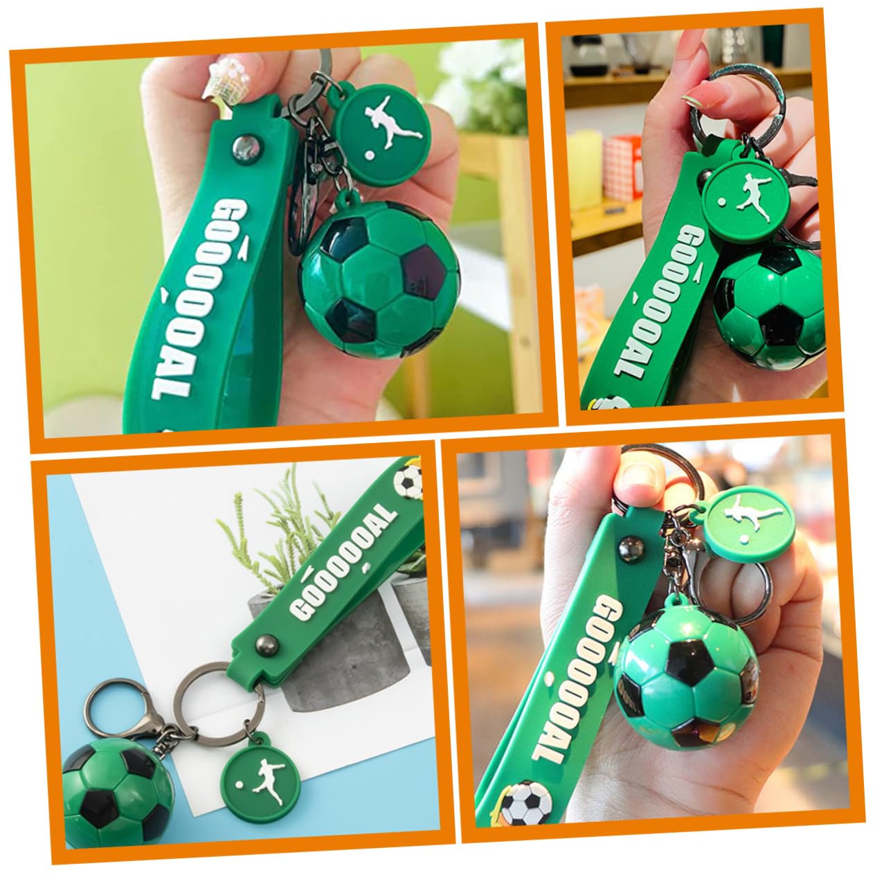 WRITWAA Soccer Ball Keychain - Cute Football Sports Keyring for Teens, Gifts, Bags & Backpacks - Perfect for Soccer Fans, Players & Team Spirit Accessories