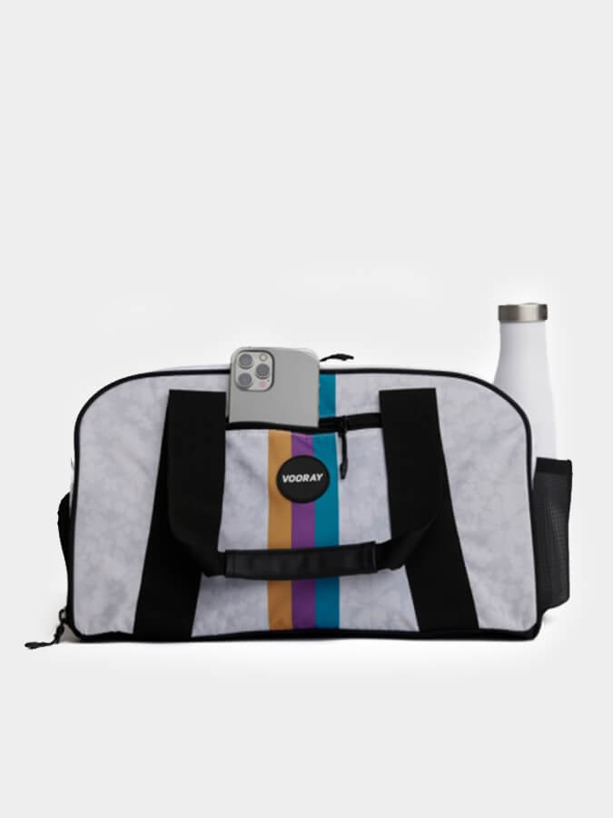 Vooray Burner Gym Duffel Bag - Water-Resistant Sports Duffel with Shoe Compartment & Wet Pocket - Perfect for Gym, Travel & Workout Essentials