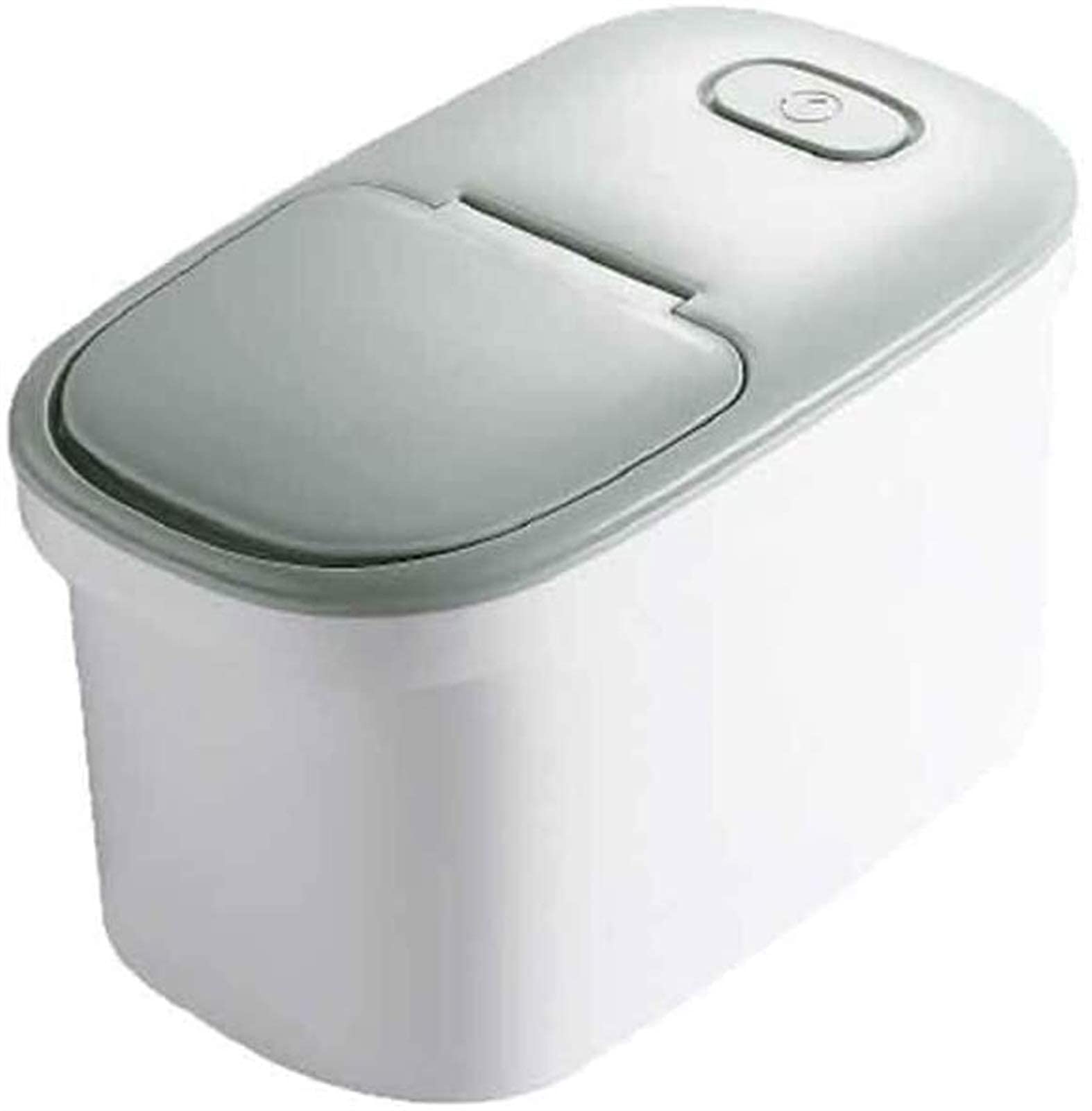 Large Airtight Rice Storage Container - 10L Moisture-Proof Grain & Flour Organizer with Flip Lid - Perfect for Kitchen Pantry Organization & Bulk Food Storage