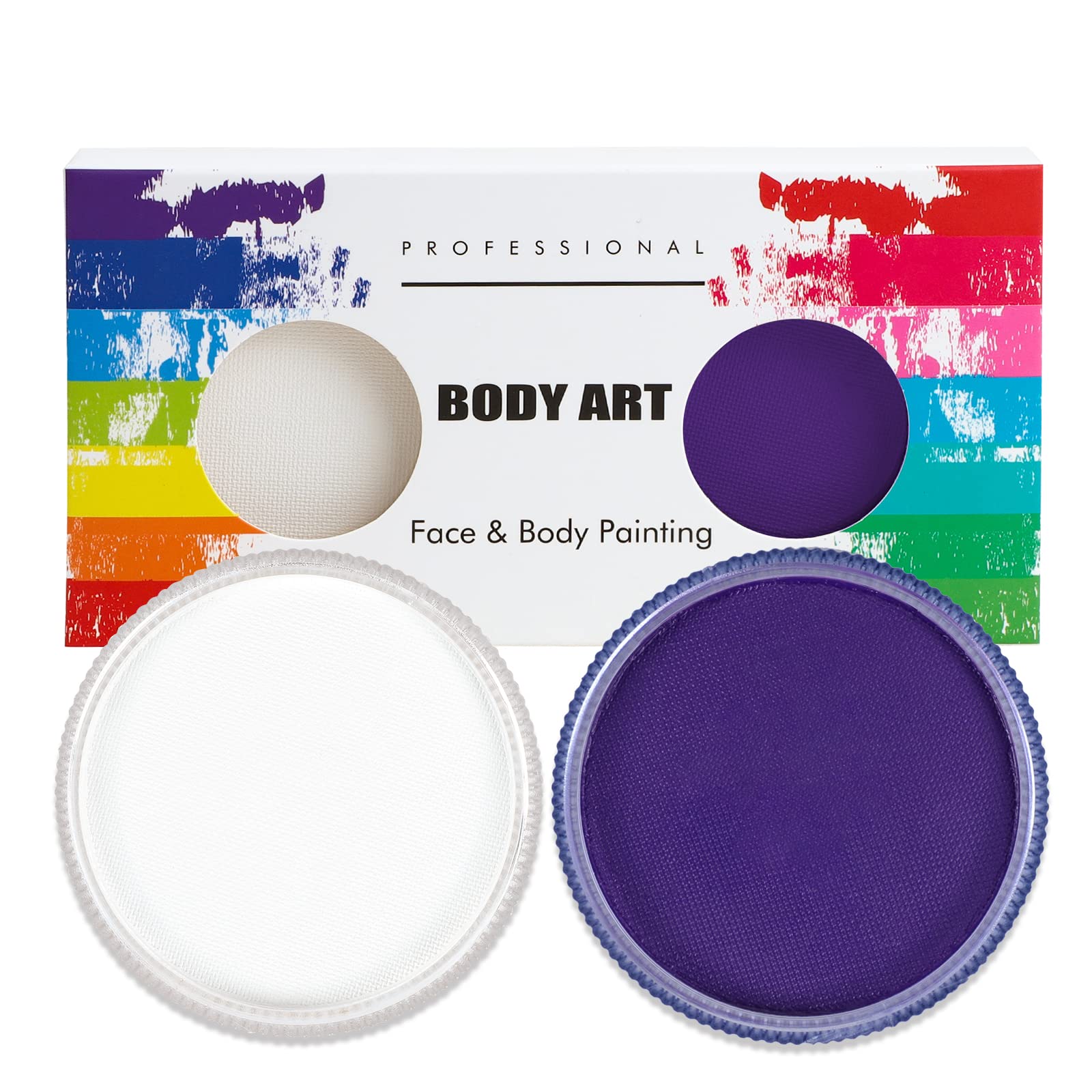 MooMoo Professional Face Paint Kit for Kids & Adults - Carnival & Halloween Makeup