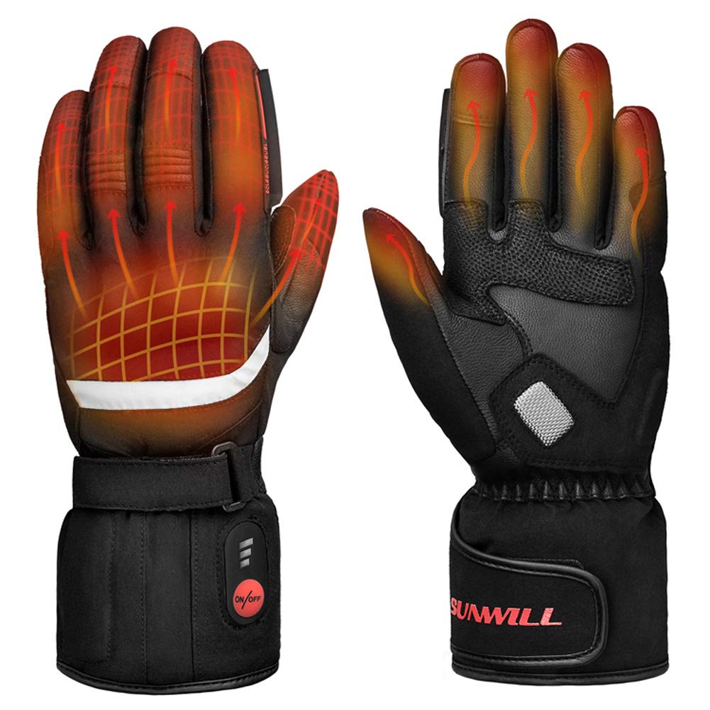 Electric Heated Gloves with Rechargeable Li-ion Battery - 6 Hours Warmth for Winter Sports & Outdoor Activities | Waterproof Thermal Gloves for Men & Women | Perfect for Skiing, Snowboarding, Motorcycling & Hiking in Cold Weather