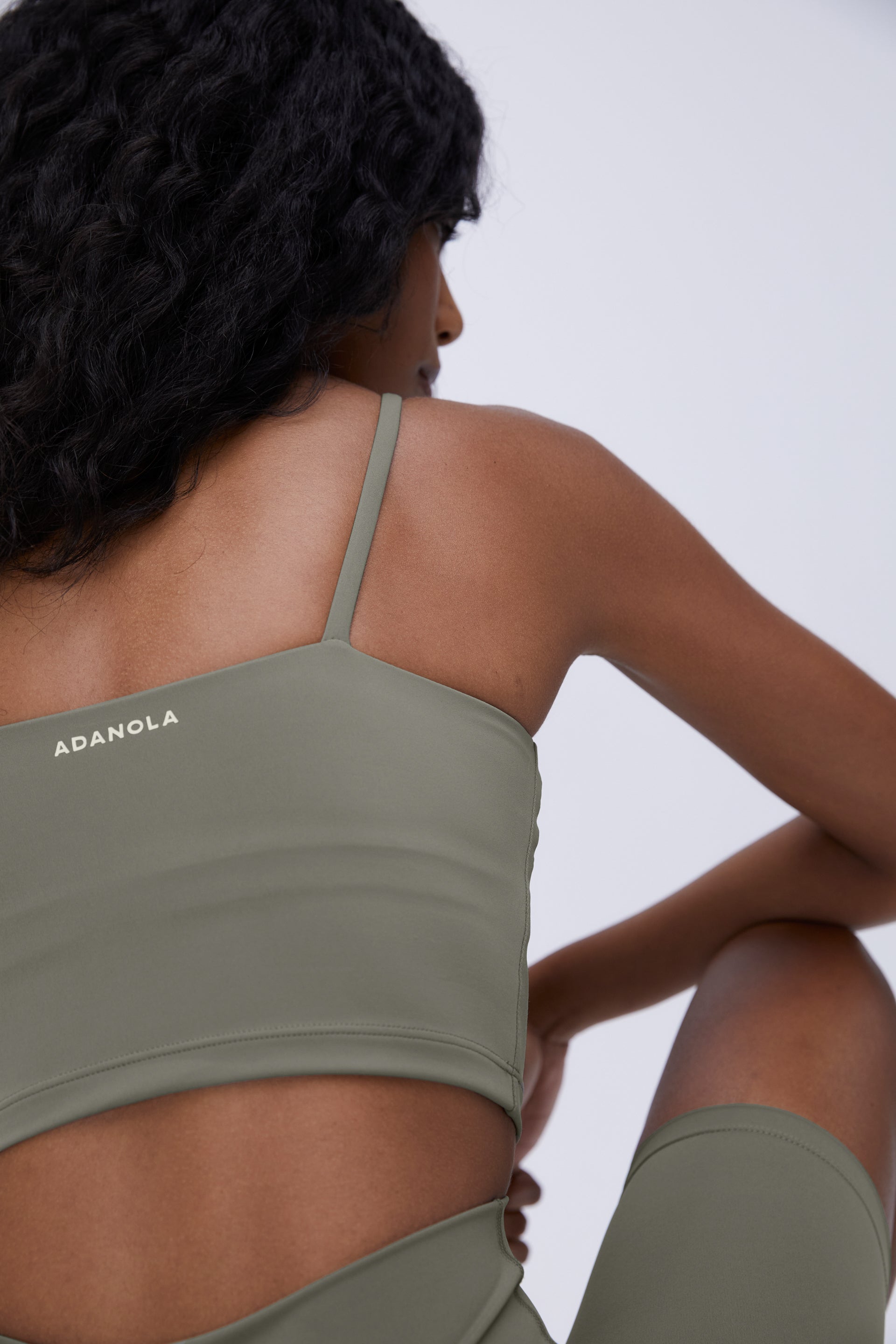 Ultimate Tank Bra for Women - Olive Green | Comfortable Seamless Sports Bra for Yoga, Running & Gym Workouts