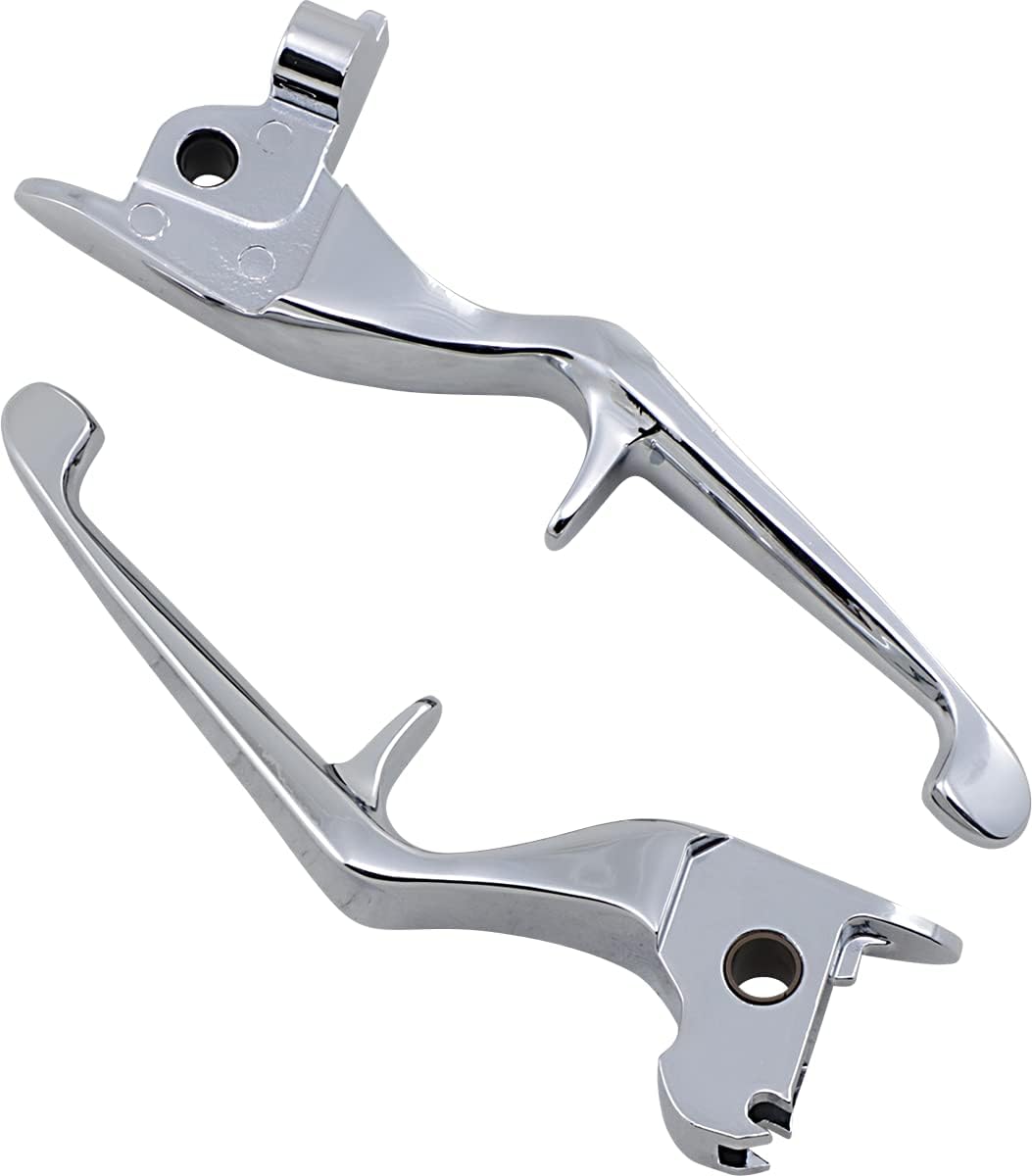 Kuryakyn 1843 Chrome Motorcycle Handlebar Clutch & Brake Levers for 2014-2016 Harley-Davidson Touring Bikes - 1 Pair - Easy Installation & Comfortable Ride for Long Distance Cruising