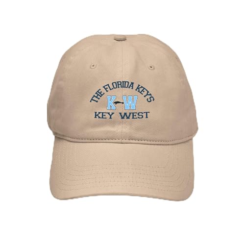 Khaki - Key West Varsity Design. Cap